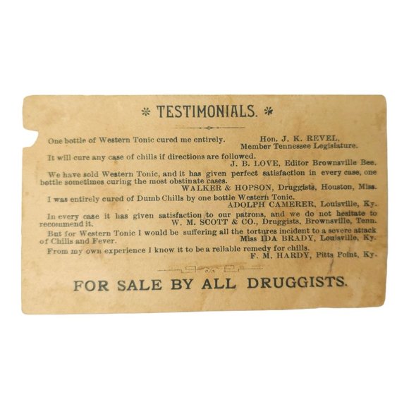 Victorian Trade Cards Woods Palatable Chill Tonic Western Remedy Advertisement - Picture 6 of 8